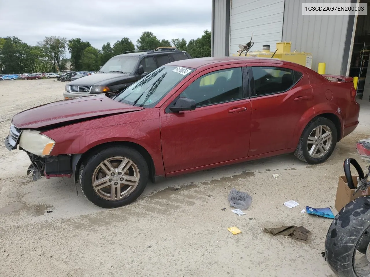 2014 Dodge Avenger Se VIN: 1C3CDZAG7EN200003 Lot: 64700034