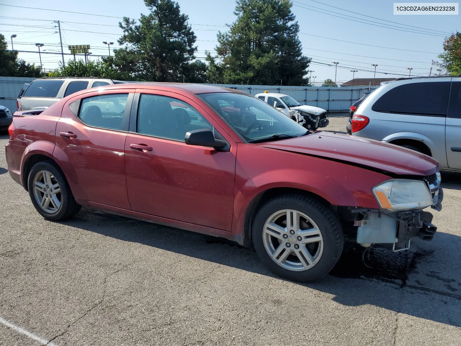 2014 Dodge Avenger Se VIN: 1C3CDZAG6EN223238 Lot: 66064274