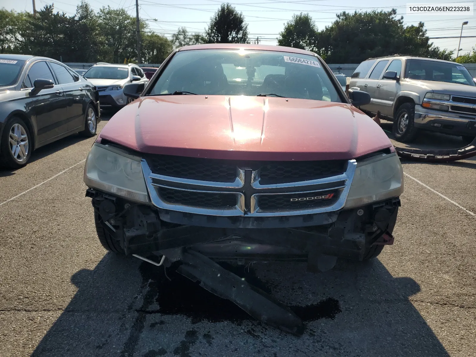 2014 Dodge Avenger Se VIN: 1C3CDZAG6EN223238 Lot: 66064274