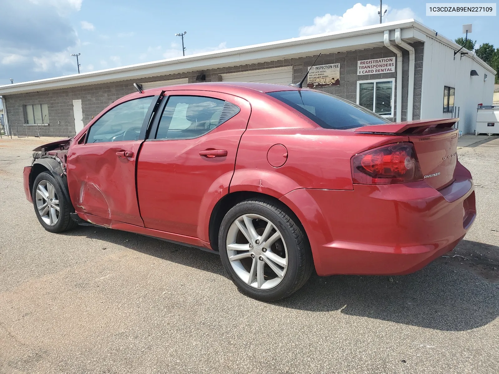 2014 Dodge Avenger Se VIN: 1C3CDZAB9EN227109 Lot: 67041274