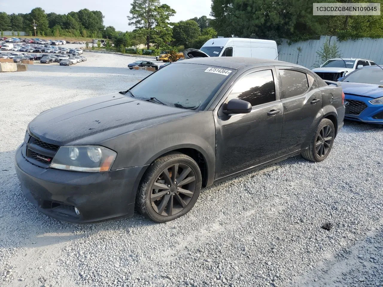 2014 Dodge Avenger Sxt VIN: 1C3CDZCB4EN109045 Lot: 67514364