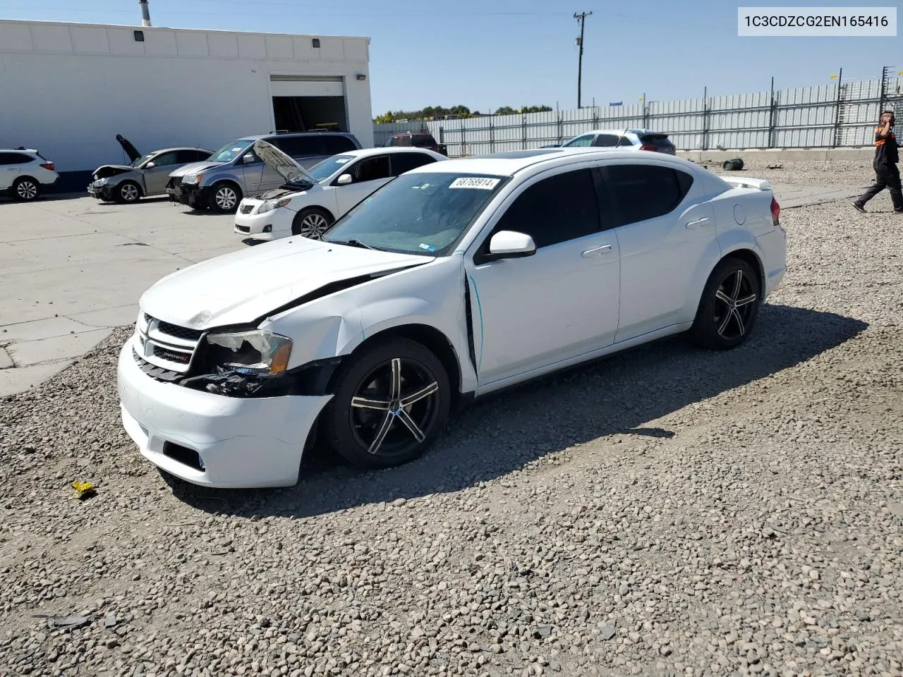 2014 Dodge Avenger Sxt VIN: 1C3CDZCG2EN165416 Lot: 68768914