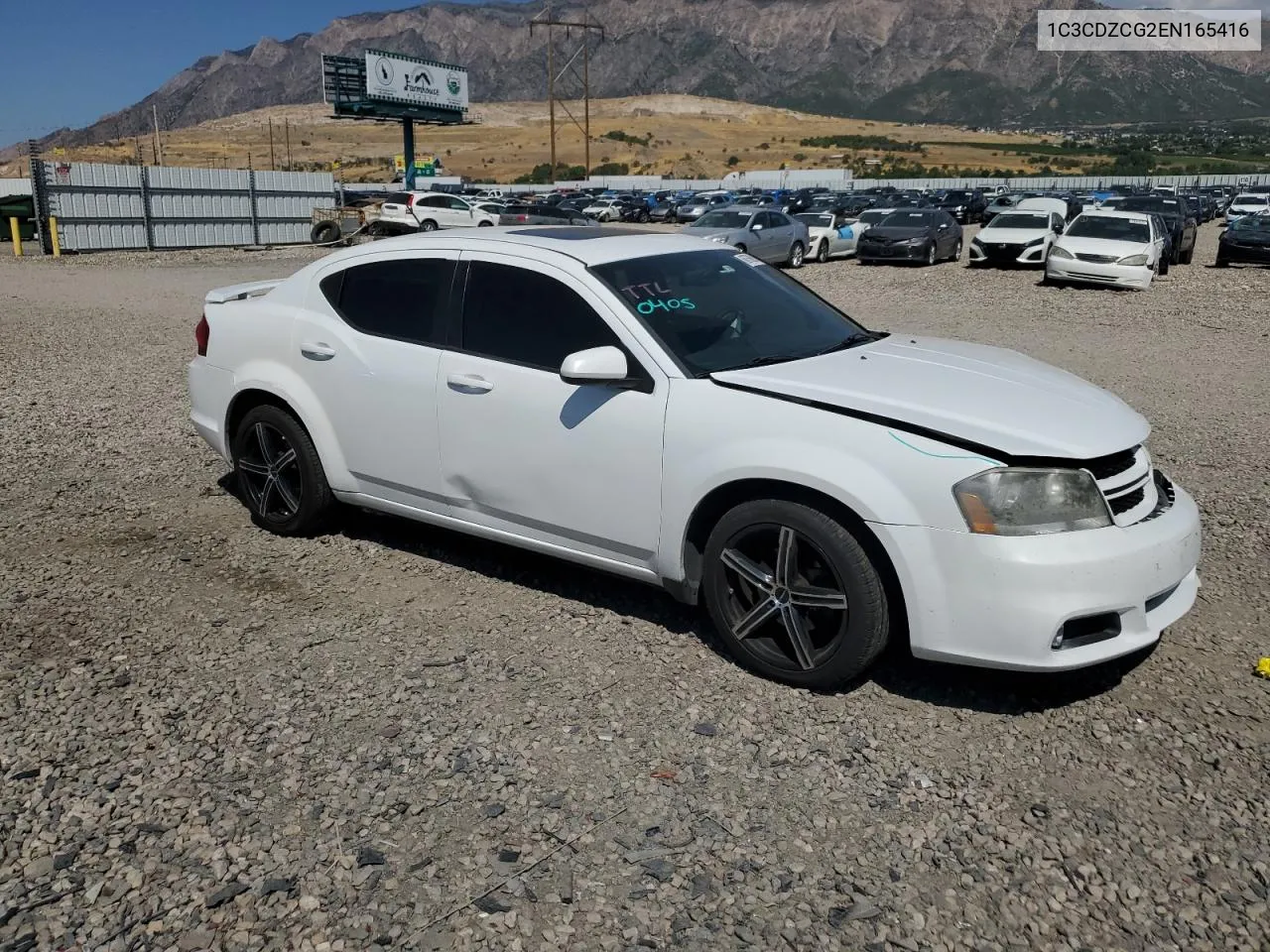 2014 Dodge Avenger Sxt VIN: 1C3CDZCG2EN165416 Lot: 68768914