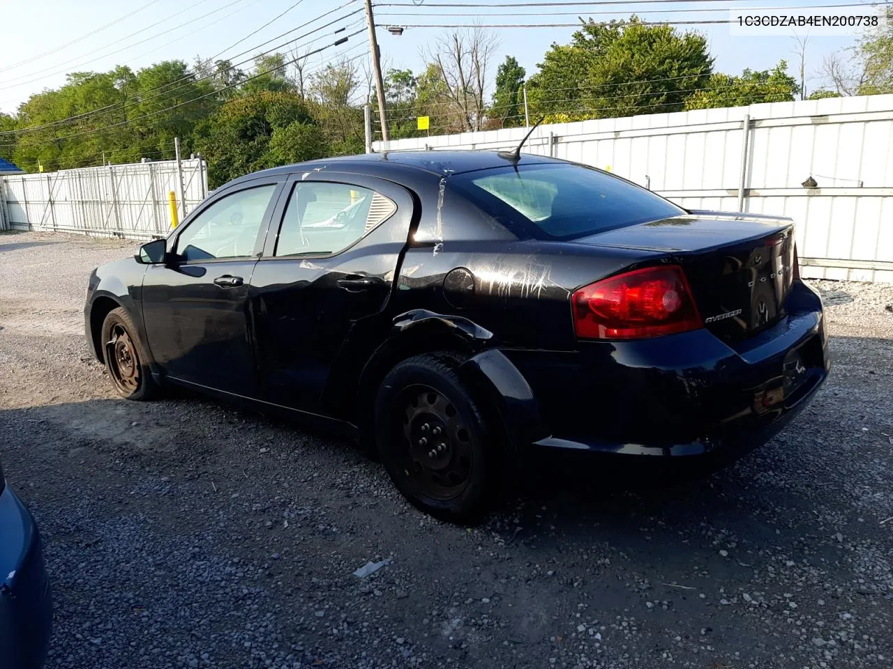 2014 Dodge Avenger Se VIN: 1C3CDZAB4EN200738 Lot: 68901944