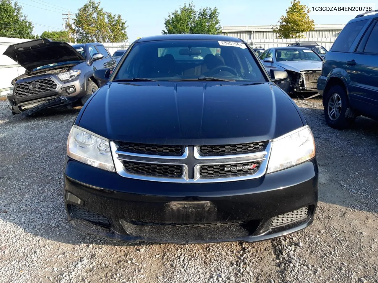 2014 Dodge Avenger Se VIN: 1C3CDZAB4EN200738 Lot: 68901944