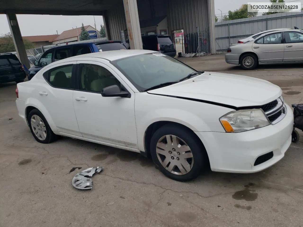 2014 Dodge Avenger Se VIN: 1C3CDZAB5EN126228 Lot: 68994234