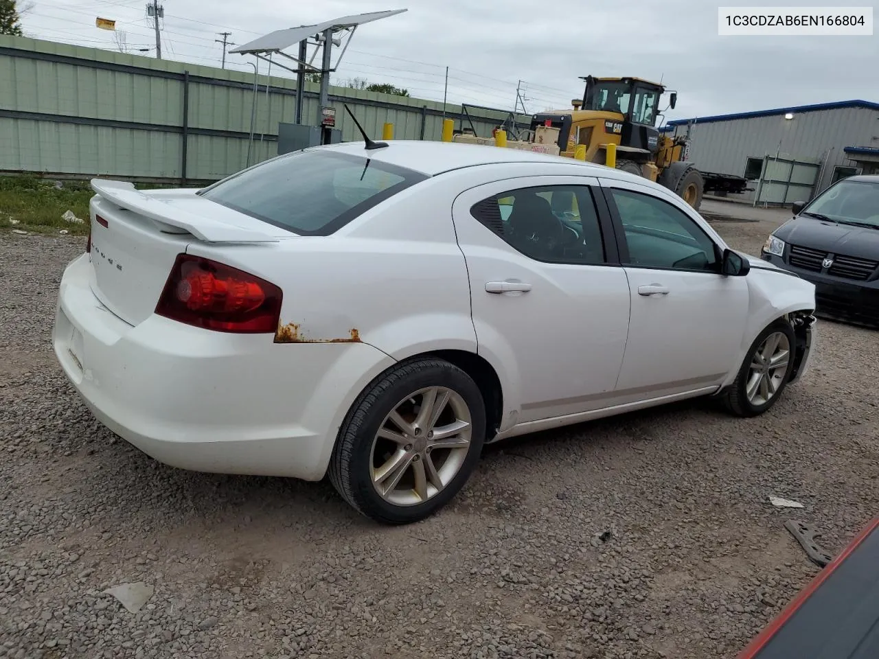 2014 Dodge Avenger Se VIN: 1C3CDZAB6EN166804 Lot: 69216414