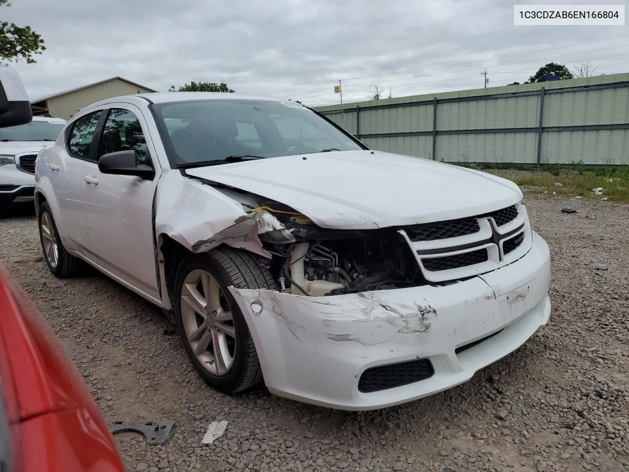 2014 Dodge Avenger Se VIN: 1C3CDZAB6EN166804 Lot: 69216414