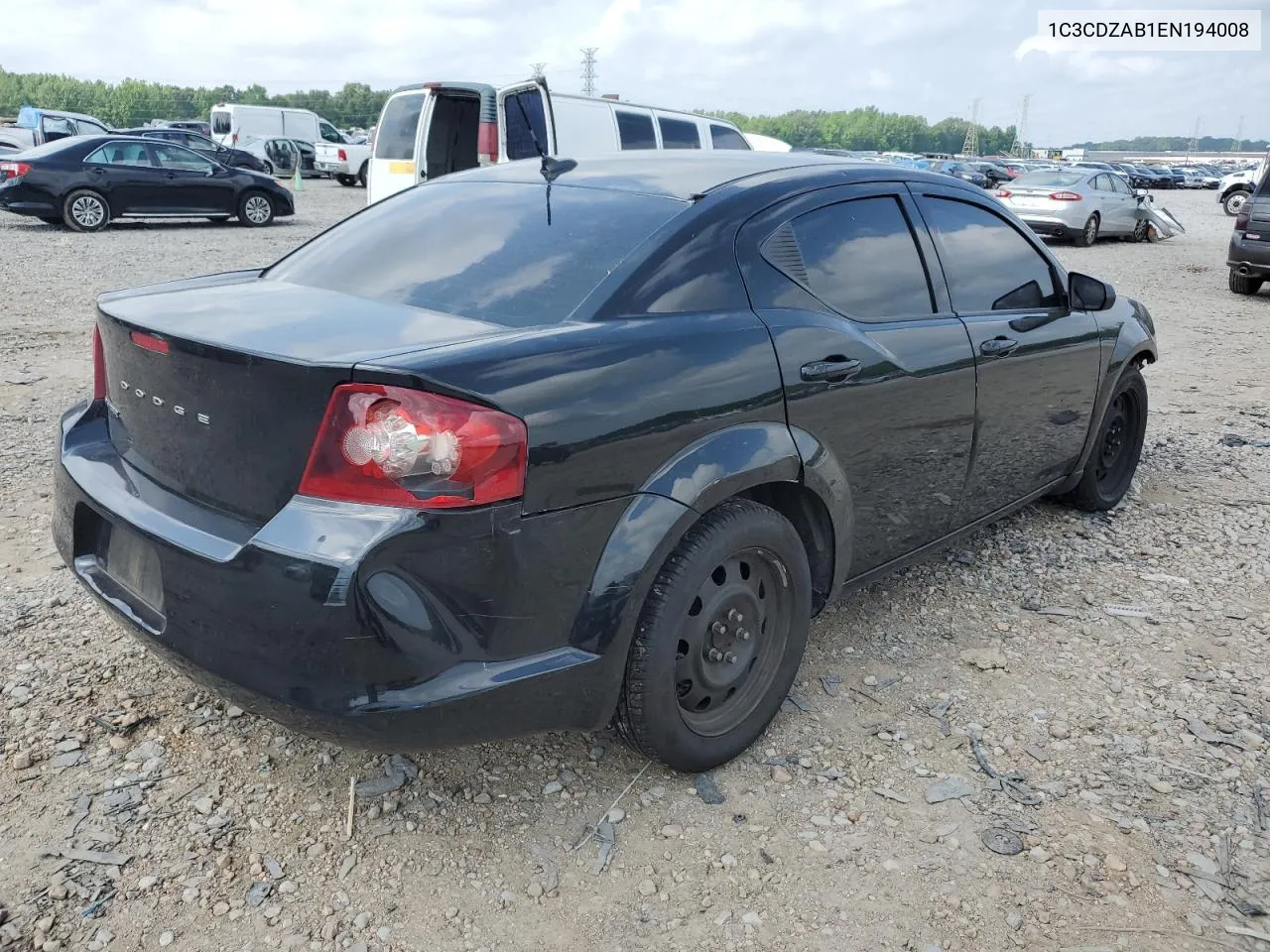 2014 Dodge Avenger Se VIN: 1C3CDZAB1EN194008 Lot: 69398484