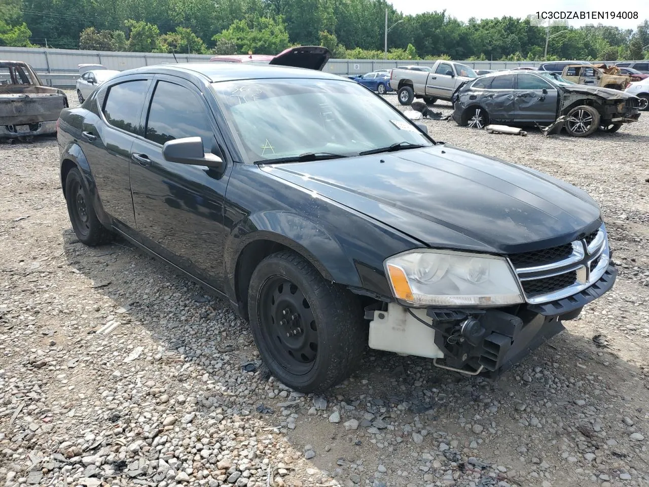 2014 Dodge Avenger Se VIN: 1C3CDZAB1EN194008 Lot: 69398484