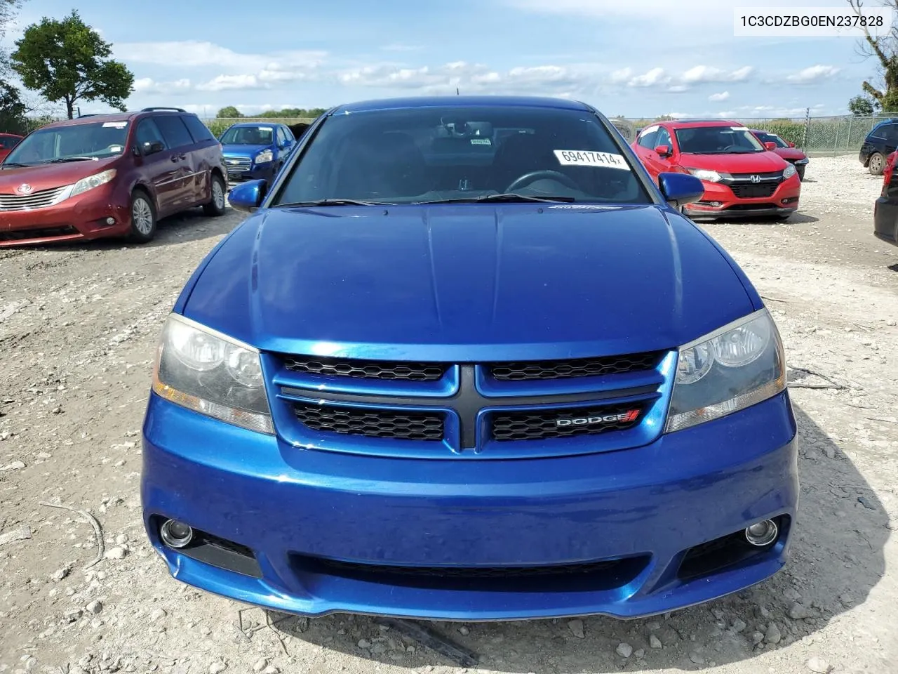 2014 Dodge Avenger R/T VIN: 1C3CDZBG0EN237828 Lot: 69417414