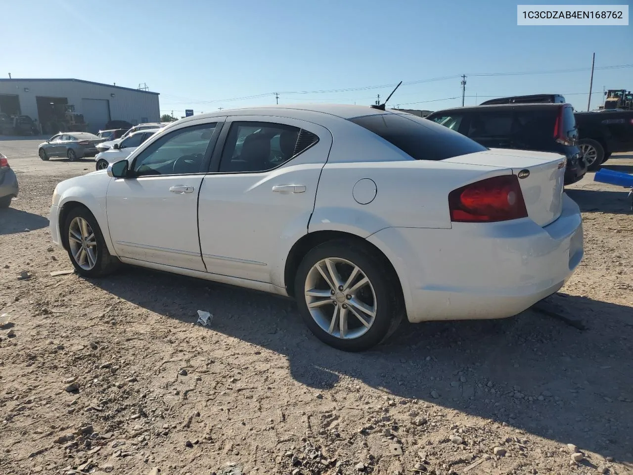 2014 Dodge Avenger Se VIN: 1C3CDZAB4EN168762 Lot: 69445704