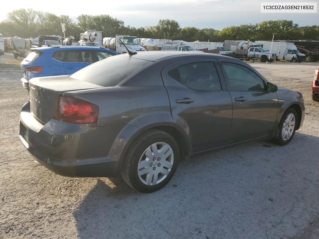 2014 Dodge Avenger Se VIN: 1C3CDZAG3EN218532 Lot: 69637164