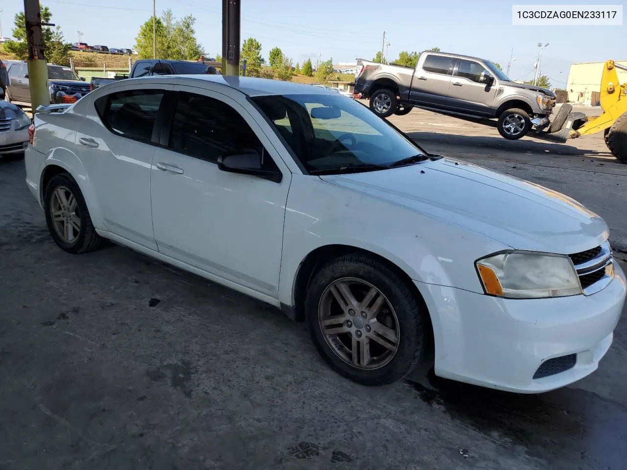 2014 Dodge Avenger Se VIN: 1C3CDZAG0EN233117 Lot: 69701384