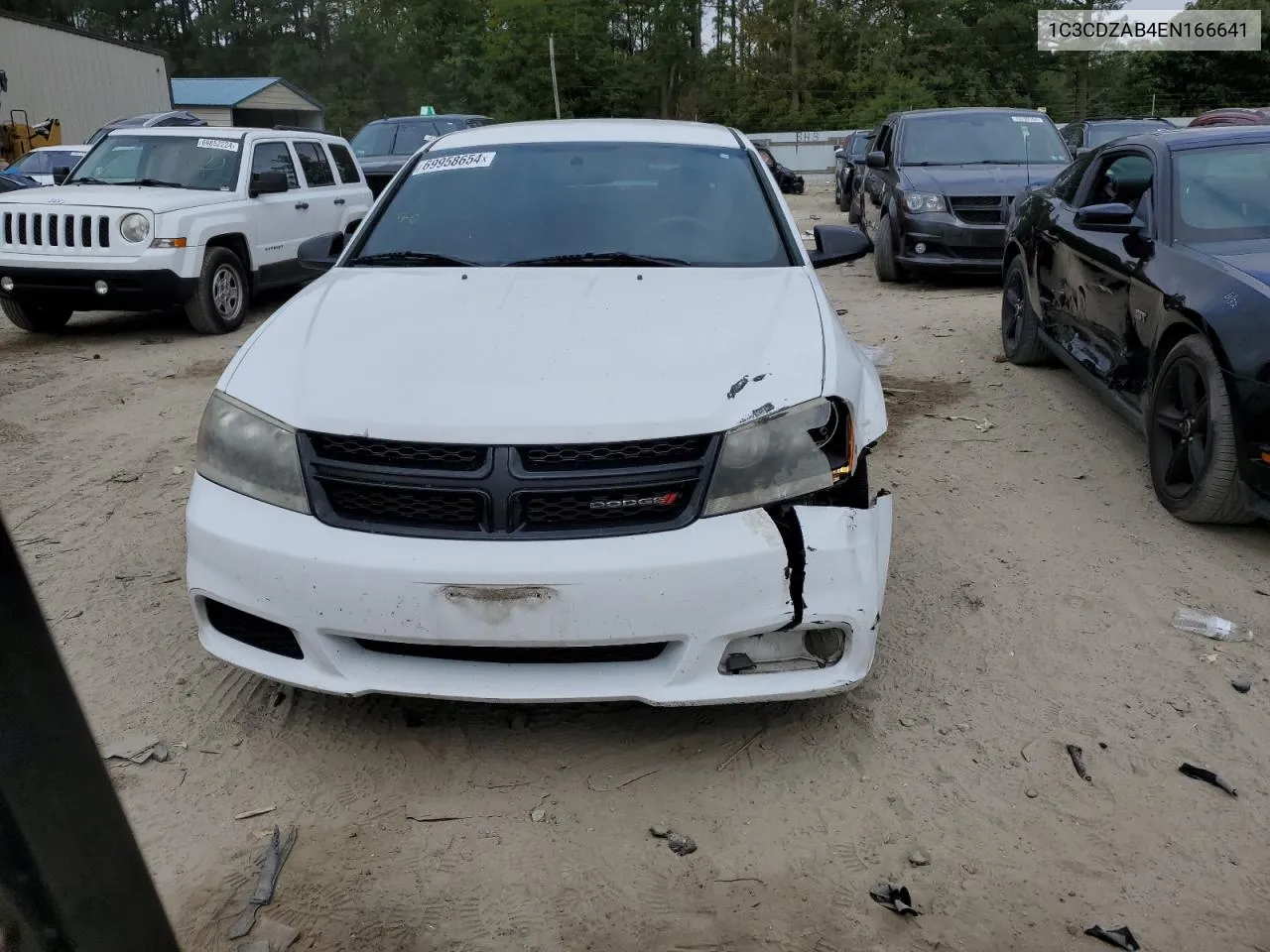 2014 Dodge Avenger Se VIN: 1C3CDZAB4EN166641 Lot: 69958654