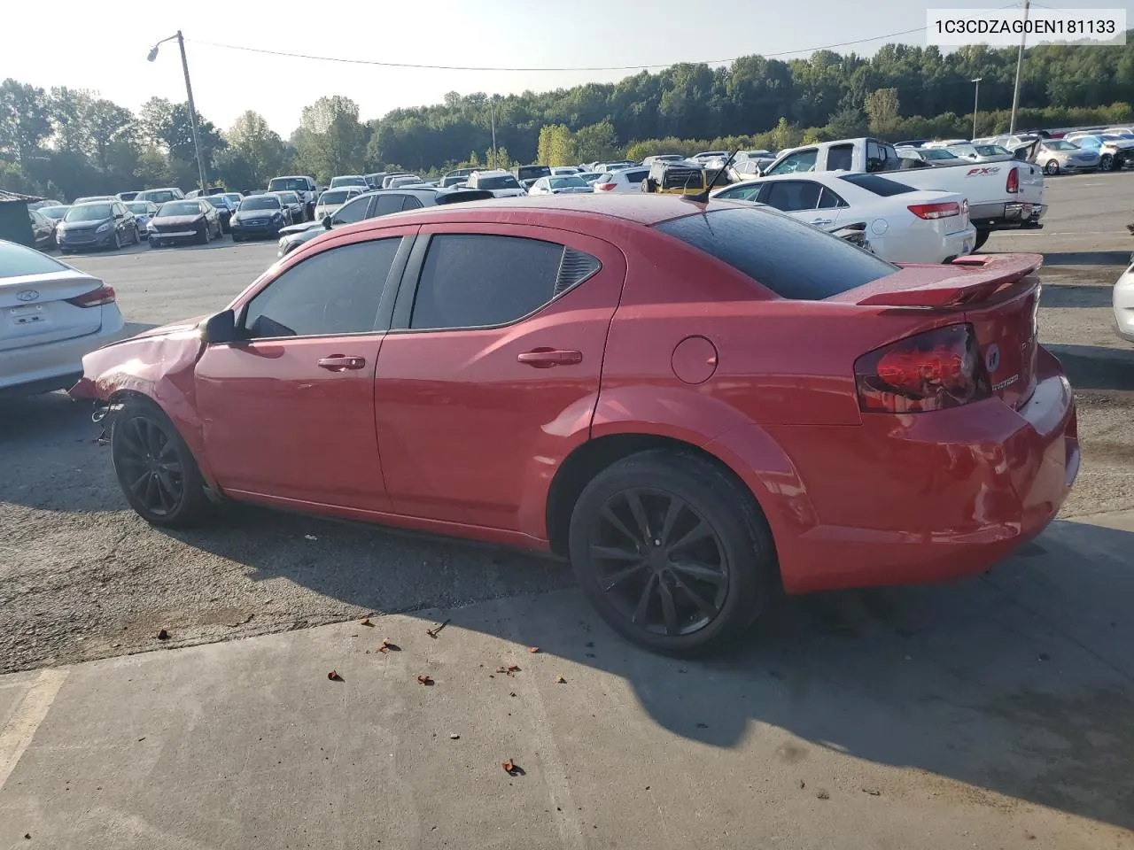 2014 Dodge Avenger Se VIN: 1C3CDZAG0EN181133 Lot: 70367944