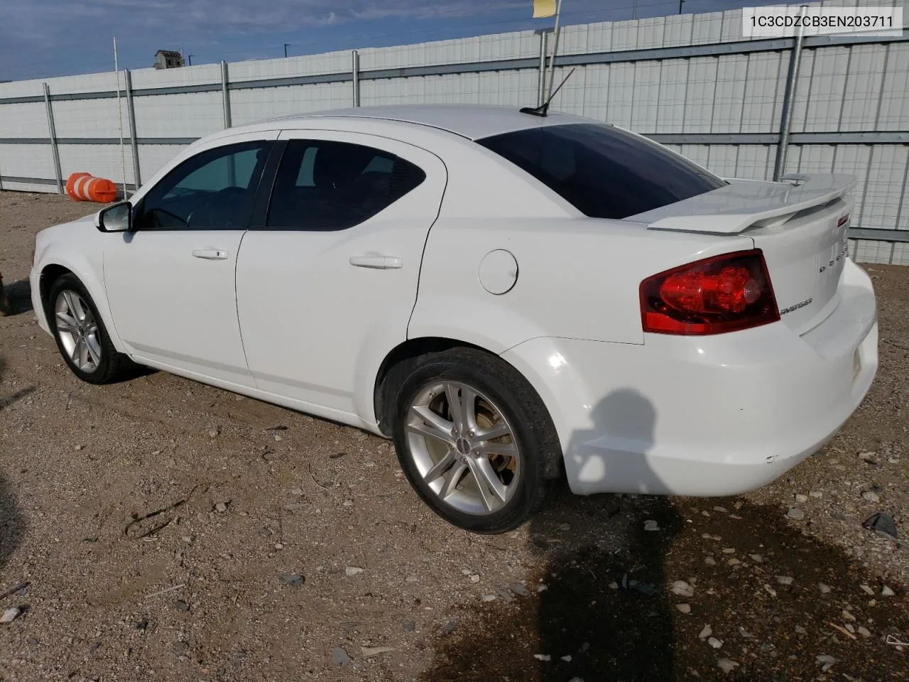 2014 Dodge Avenger Sxt VIN: 1C3CDZCB3EN203711 Lot: 71820214