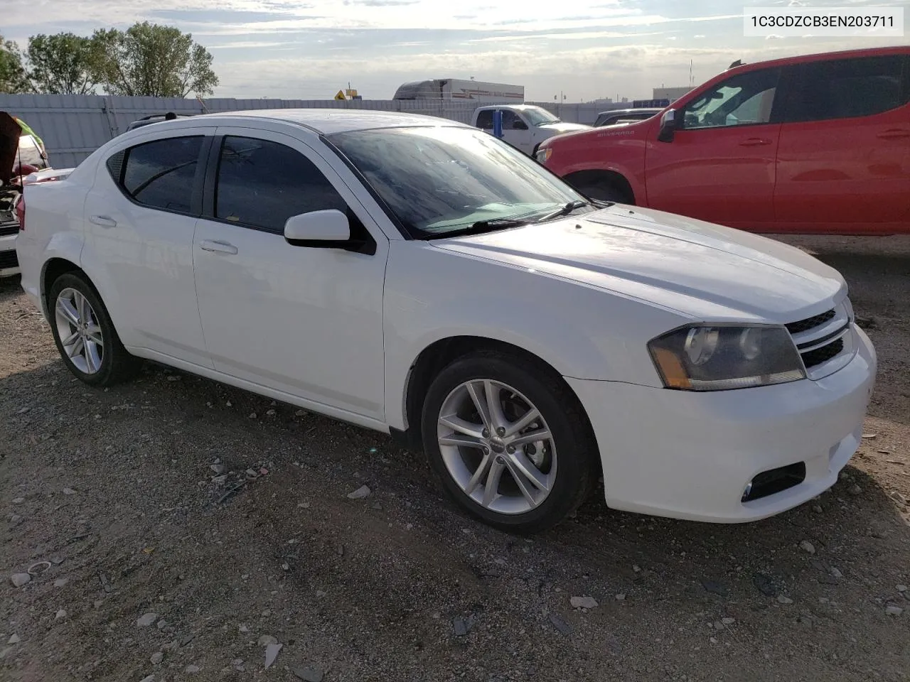 2014 Dodge Avenger Sxt VIN: 1C3CDZCB3EN203711 Lot: 71820214