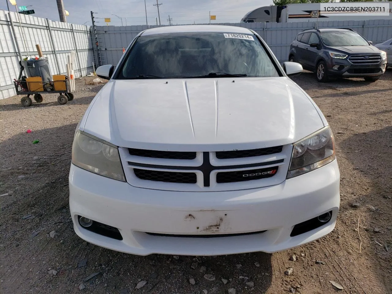 2014 Dodge Avenger Sxt VIN: 1C3CDZCB3EN203711 Lot: 71820214