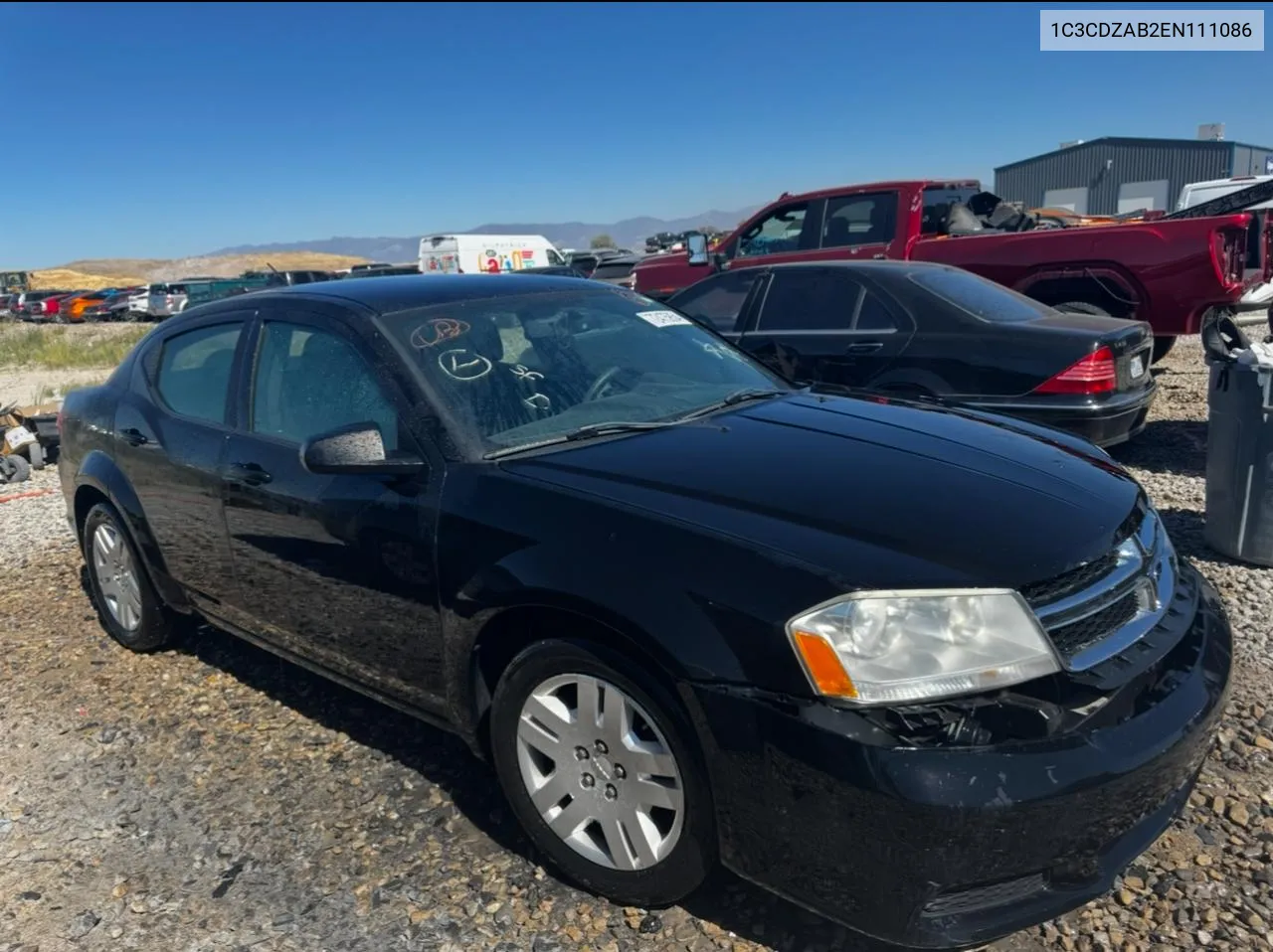 2014 Dodge Avenger Se VIN: 1C3CDZAB2EN111086 Lot: 72475854