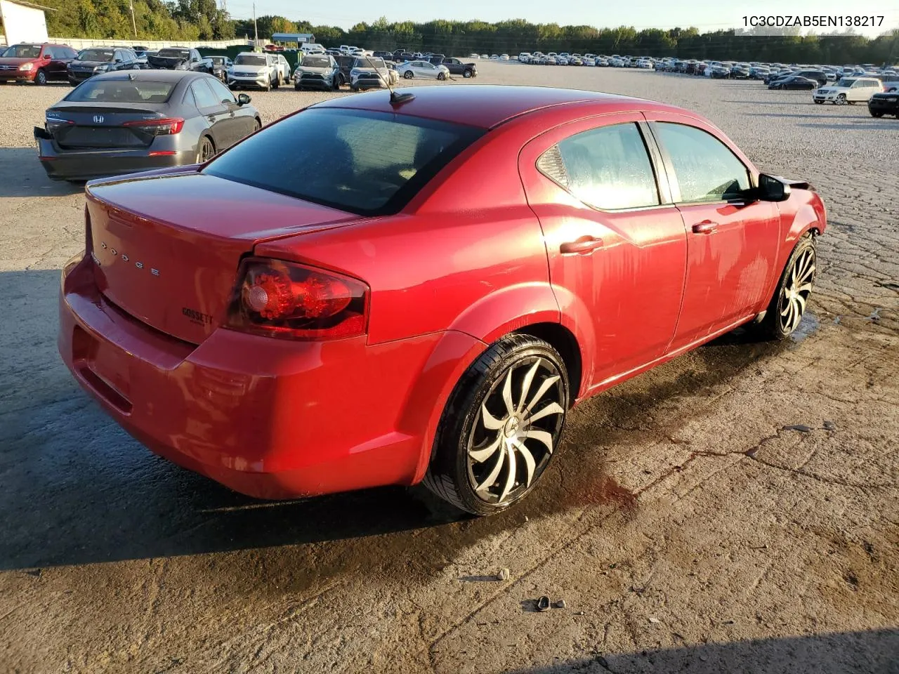 2014 Dodge Avenger Se VIN: 1C3CDZAB5EN138217 Lot: 72603034