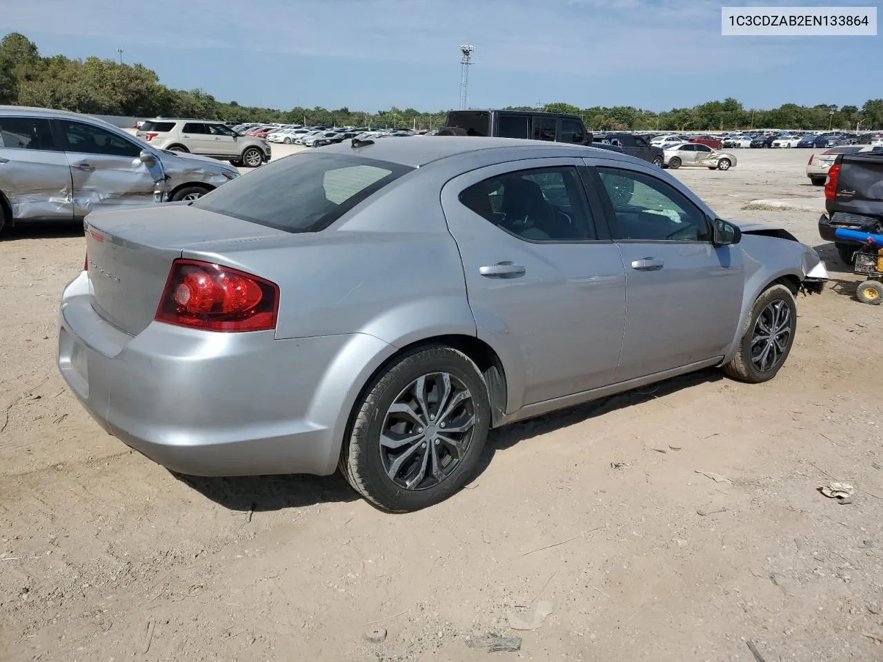 2014 Dodge Avenger Se VIN: 1C3CDZAB2EN133864 Lot: 72687564