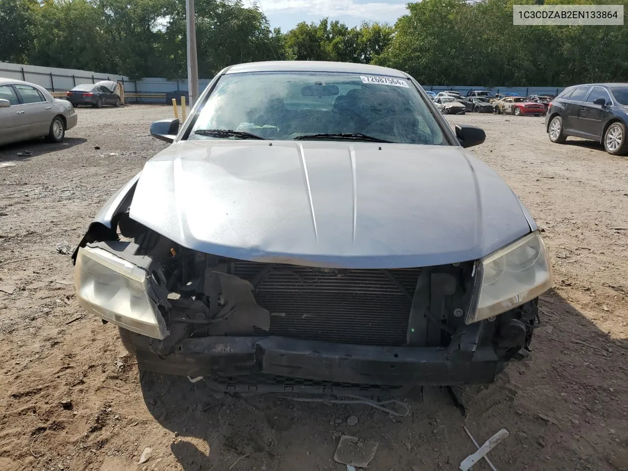 2014 Dodge Avenger Se VIN: 1C3CDZAB2EN133864 Lot: 72687564