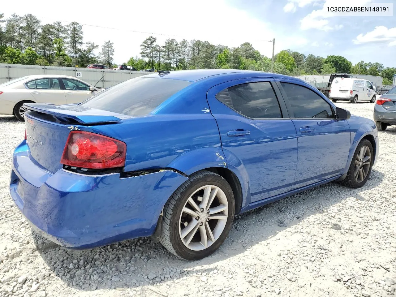 2014 Dodge Avenger Se VIN: 1C3CDZAB8EN148191 Lot: 72796444