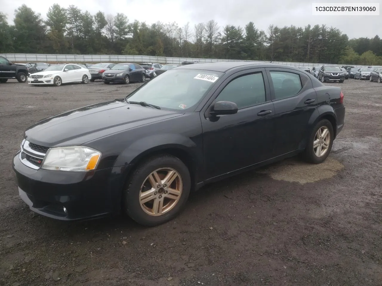 2014 Dodge Avenger Sxt VIN: 1C3CDZCB7EN139060 Lot: 73001404