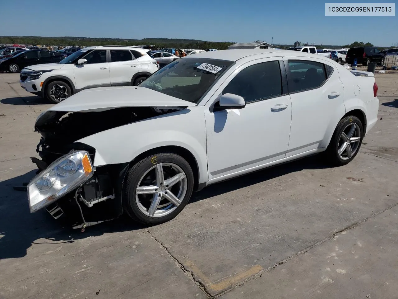 2014 Dodge Avenger Sxt VIN: 1C3CDZCG9EN177515 Lot: 73481554