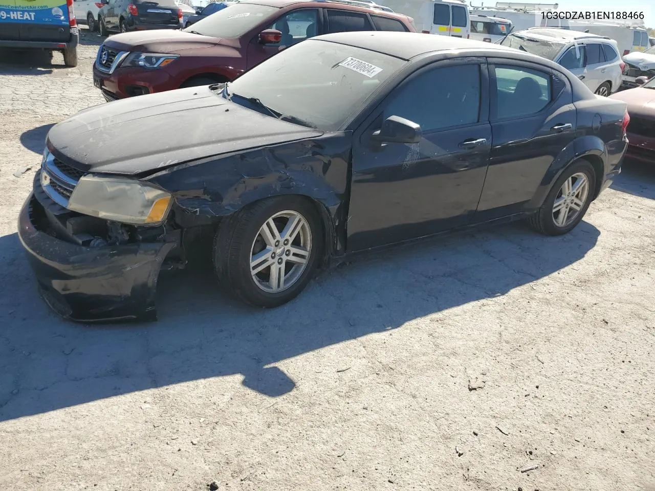 2014 Dodge Avenger Se VIN: 1C3CDZAB1EN188466 Lot: 73700604