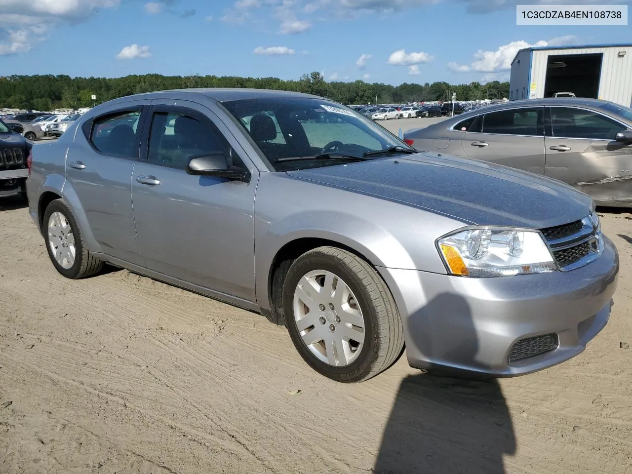 2014 Dodge Avenger Se VIN: 1C3CDZAB4EN108738 Lot: 73995744