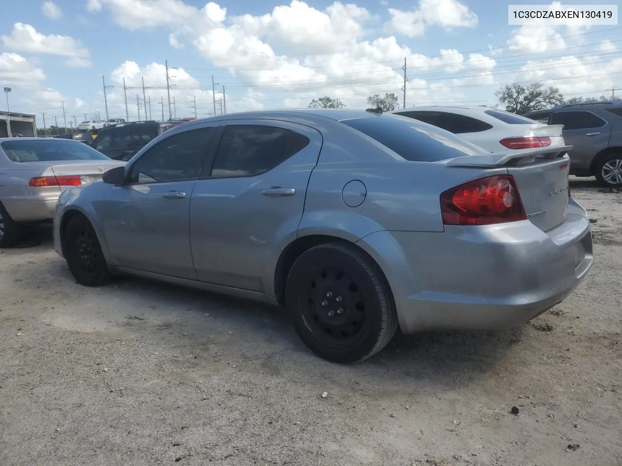 2014 Dodge Avenger Se VIN: 1C3CDZABXEN130419 Lot: 74018944