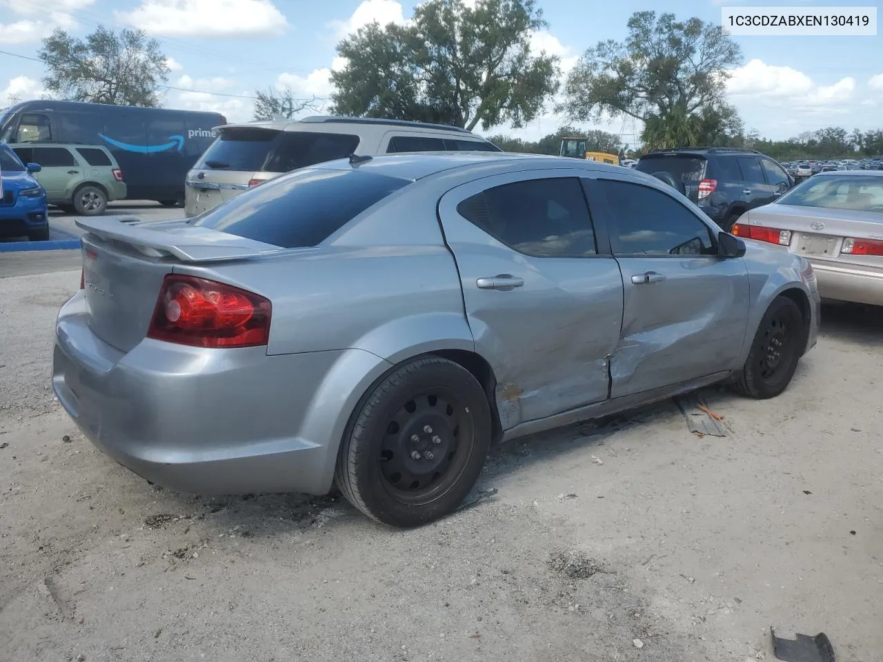 2014 Dodge Avenger Se VIN: 1C3CDZABXEN130419 Lot: 74018944