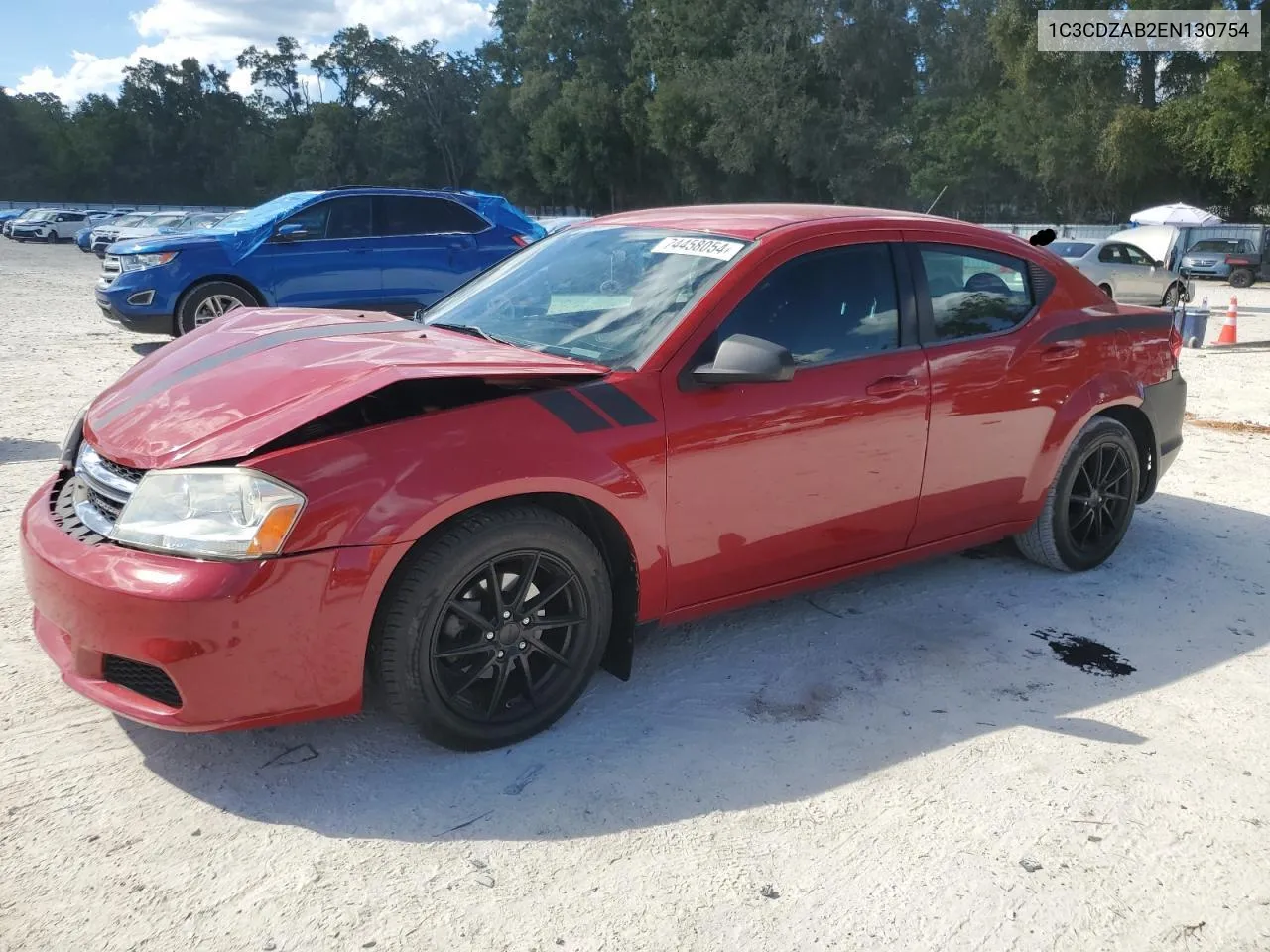 2014 Dodge Avenger Se VIN: 1C3CDZAB2EN130754 Lot: 74458054