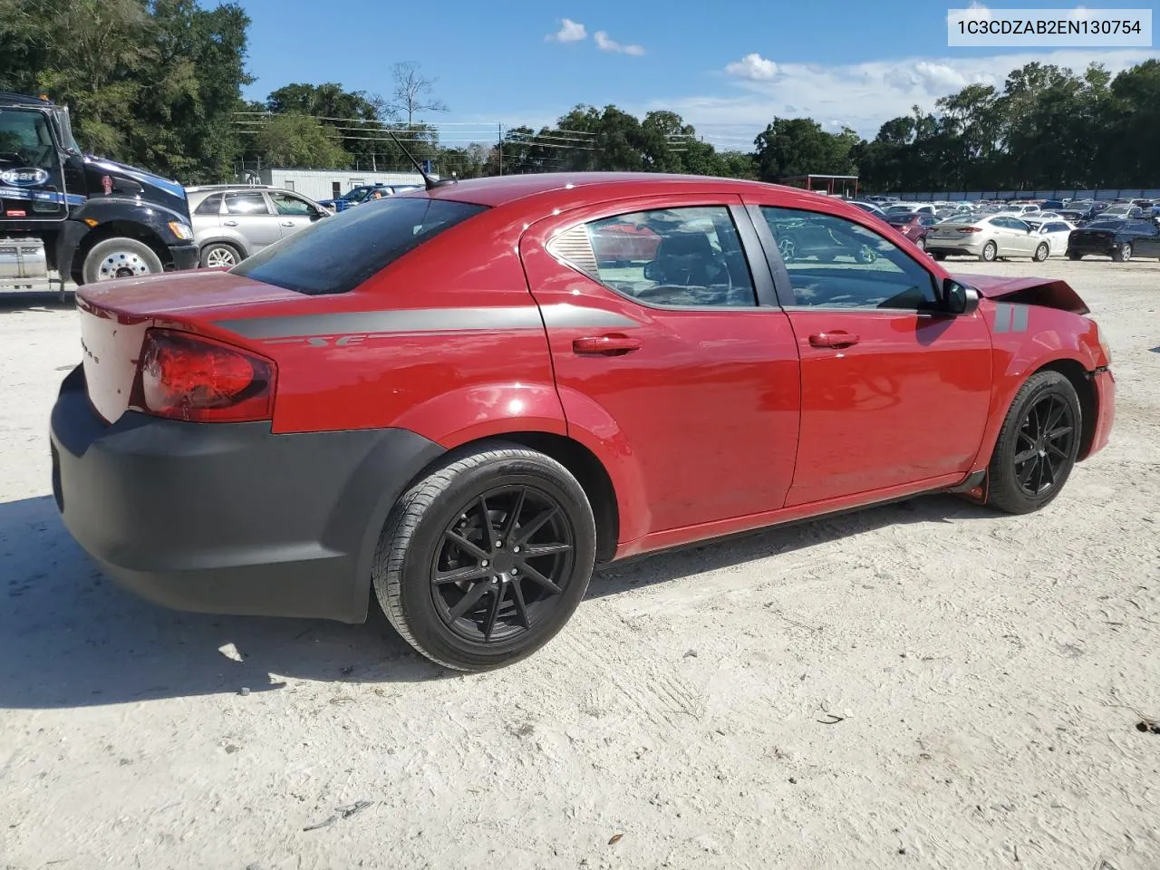 2014 Dodge Avenger Se VIN: 1C3CDZAB2EN130754 Lot: 74458054