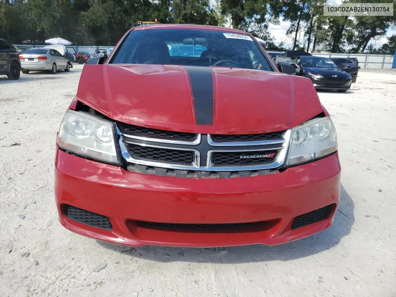 2014 Dodge Avenger Se VIN: 1C3CDZAB2EN130754 Lot: 74458054