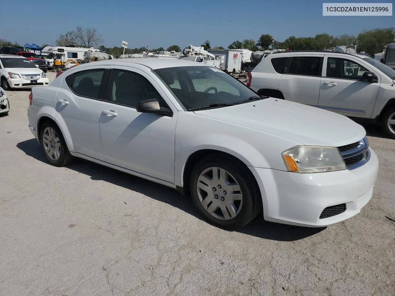 2014 Dodge Avenger Se VIN: 1C3CDZAB1EN125996 Lot: 74766454