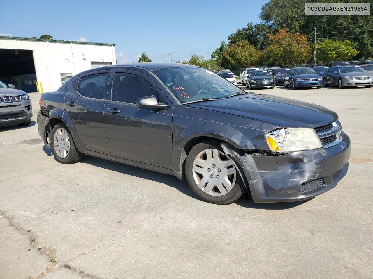 2014 Dodge Avenger Se VIN: 1C3CDZAG7EN219554 Lot: 74776294