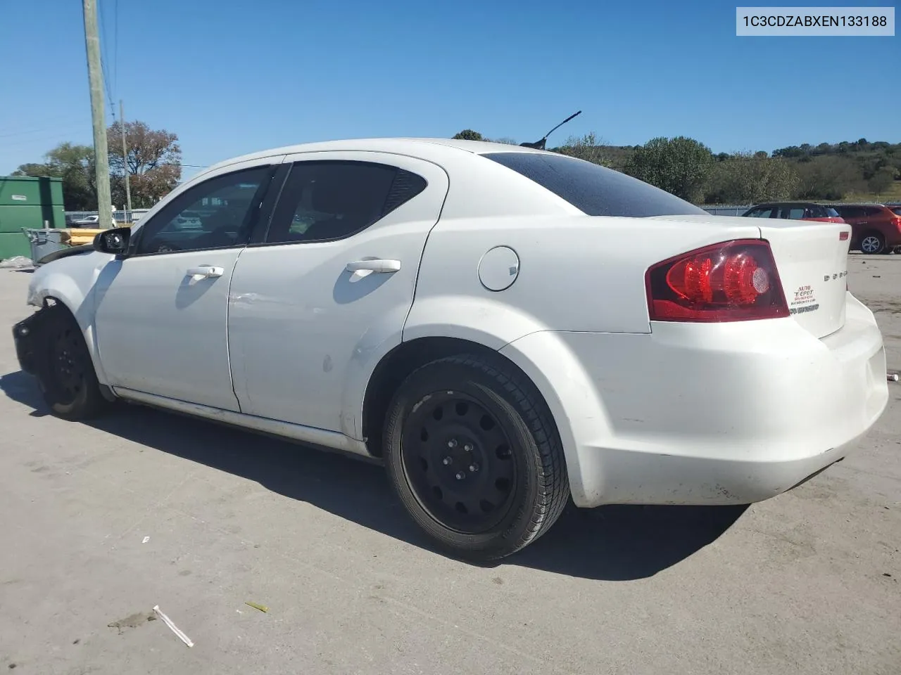 2014 Dodge Avenger Se VIN: 1C3CDZABXEN133188 Lot: 75091014