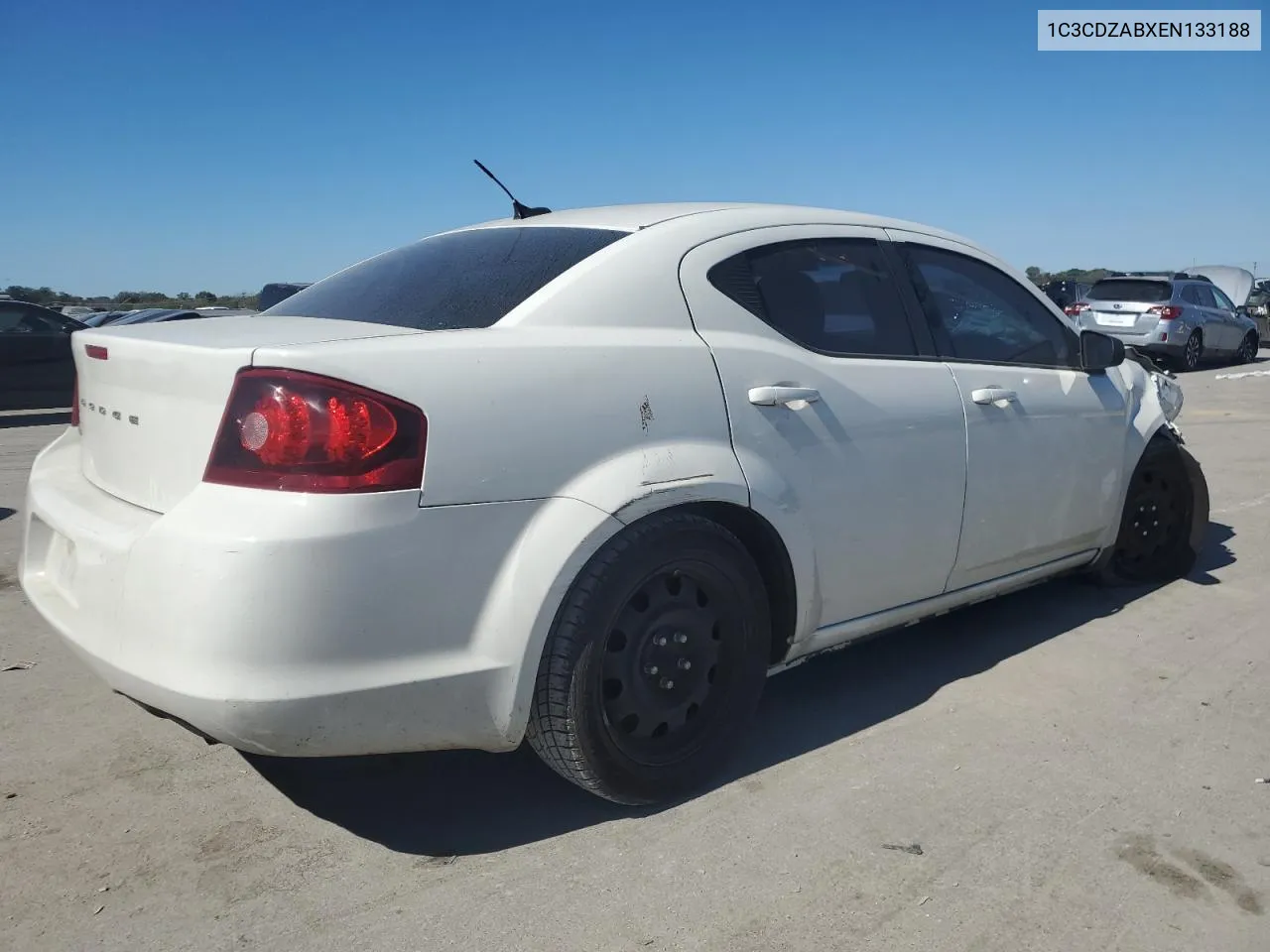 2014 Dodge Avenger Se VIN: 1C3CDZABXEN133188 Lot: 75091014