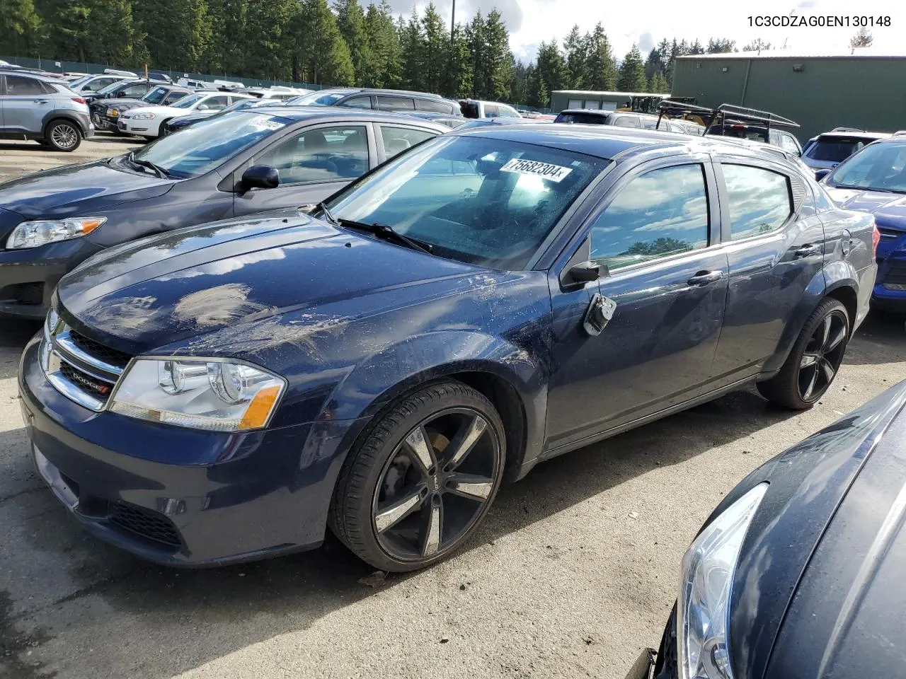 2014 Dodge Avenger Se VIN: 1C3CDZAG0EN130148 Lot: 75682304