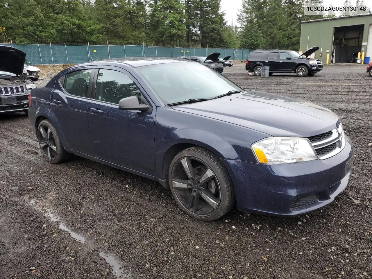 2014 Dodge Avenger Se VIN: 1C3CDZAG0EN130148 Lot: 75682304