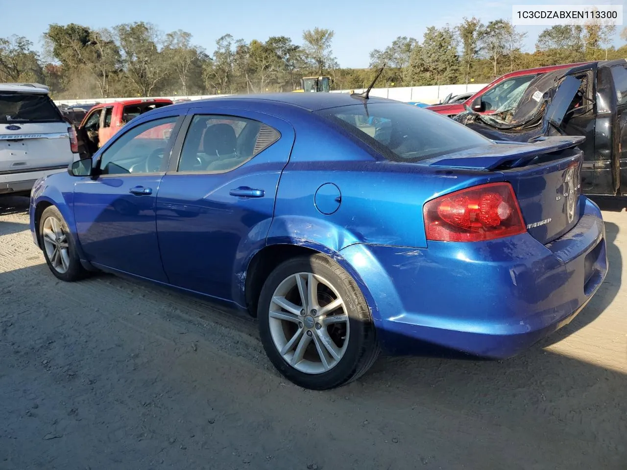 2014 Dodge Avenger Se VIN: 1C3CDZABXEN113300 Lot: 76041474