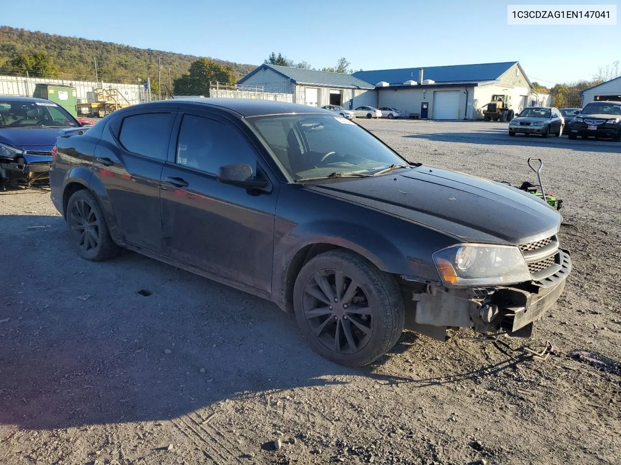 2014 Dodge Avenger Se VIN: 1C3CDZAG1EN147041 Lot: 76321364