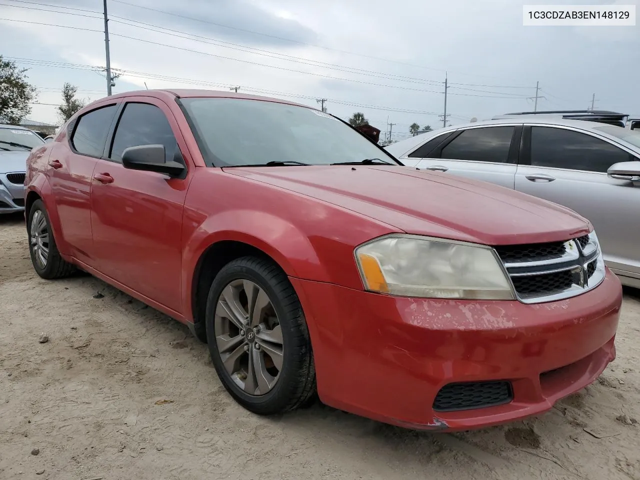 2014 Dodge Avenger Se VIN: 1C3CDZAB3EN148129 Lot: 76539864