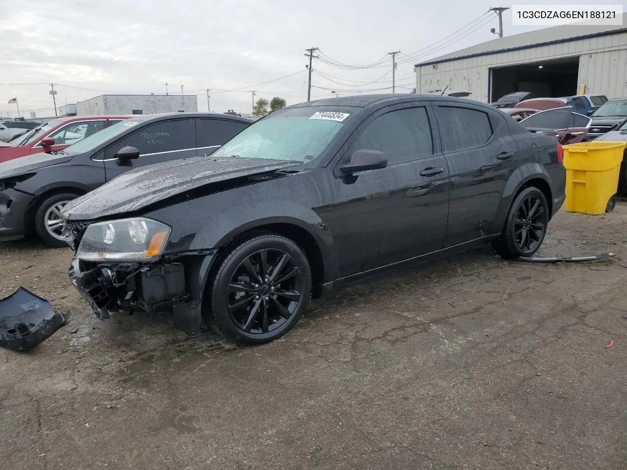 2014 Dodge Avenger Se VIN: 1C3CDZAG6EN188121 Lot: 77444834