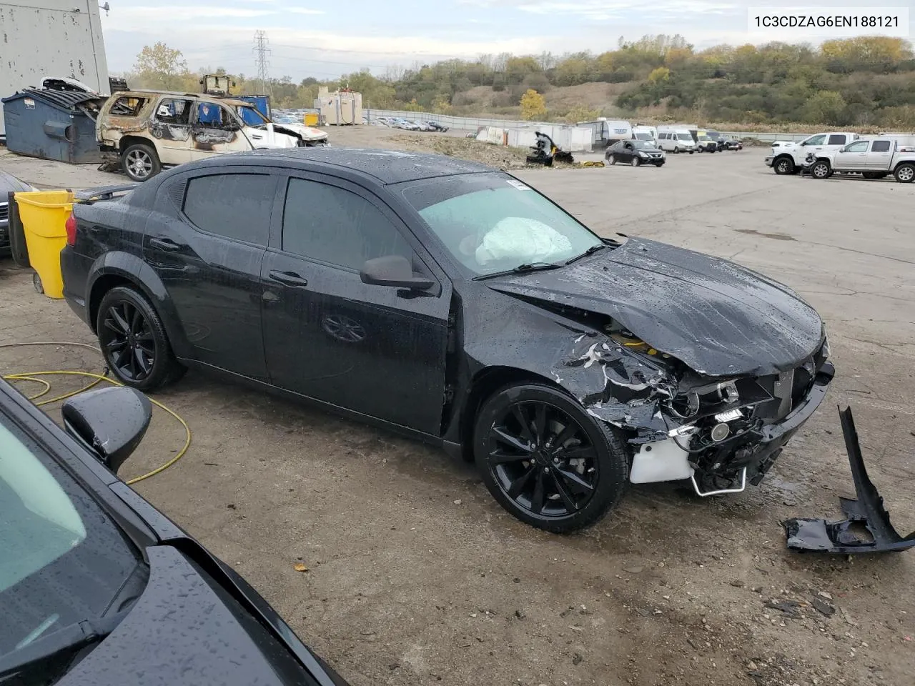 2014 Dodge Avenger Se VIN: 1C3CDZAG6EN188121 Lot: 77444834