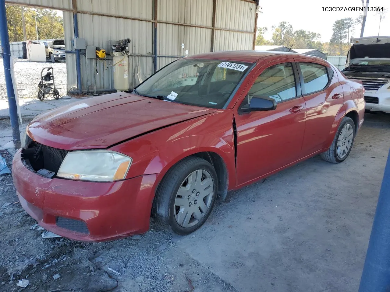 2014 Dodge Avenger Se VIN: 1C3CDZAG9EN113364 Lot: 77461204