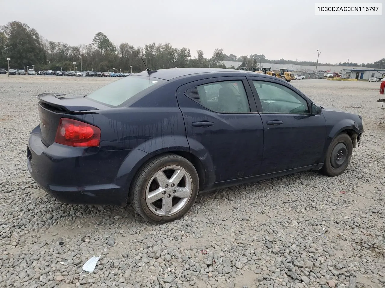 2014 Dodge Avenger Se VIN: 1C3CDZAG0EN116797 Lot: 77863874